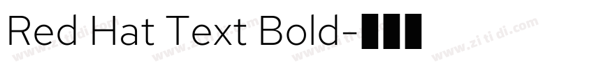 Red Hat Text Bold字体转换